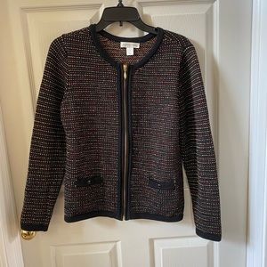 Christopher & Banks zip up sweater